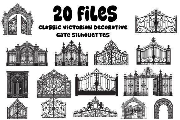 20 Classic Victorian Decorative Gate Silhouettes: Timeless Elegance