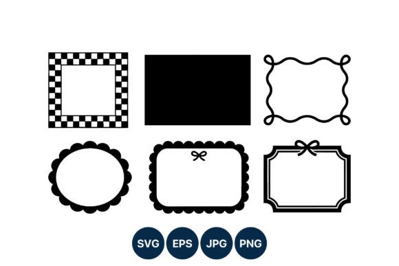 Black White Decorative Frames Vector: Timeless Borders for Modern Design