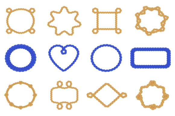 Circle Rope Decorative Frames: A Nautical Design Toolkit