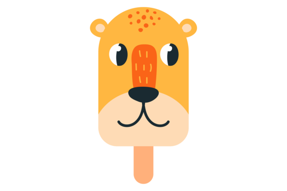Cute Wild Cat Decorative Head Ice Cream: A Sweet Blend of Whimsy and Style