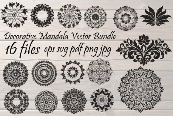 Decorative Mandala Bundle: Vector Art for Modern Makers