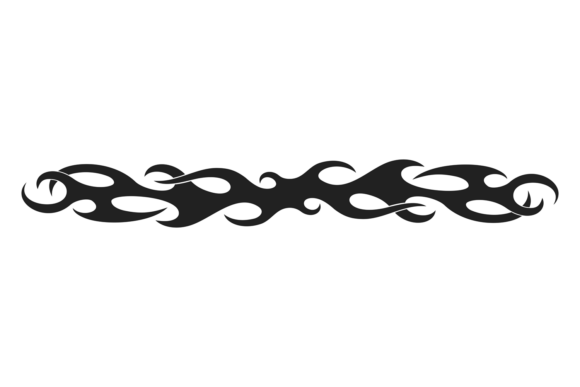 Decorative Vinyl Decal Black Shape. Orna: A Designer's Secret Weapon for Impact
