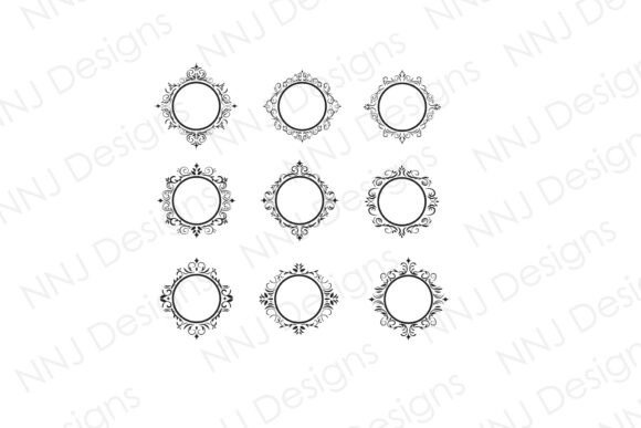 Elevate Your Designs with a Decorative Circle Frame SVG