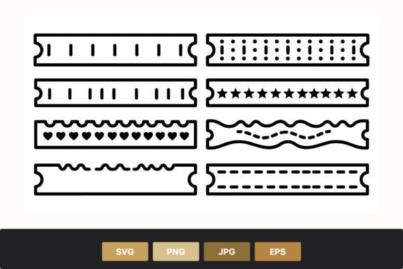 Elevate Your Layouts with Decorative Black & White Borders