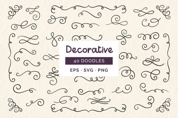 Elevate Your Projects with Decorative Ornaments and Swirls