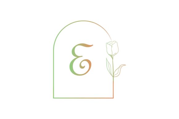 Monogram Decorative Gradient: A Modern Touch for Brand Identity