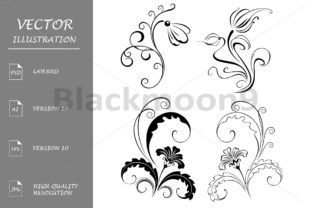 Set Decorative Flowers: Infusing Elegance into Every Design