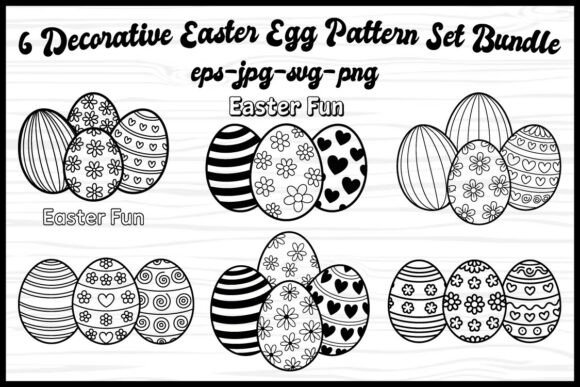 Spring into Creativity: The Decorative Easter Egg Pattern Set